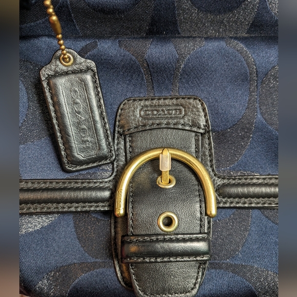 Coach Signature Metallic Campbell Jacquard Buckle Purse - Picture 4 of 17